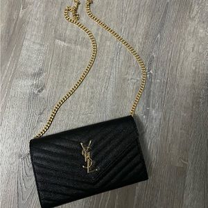ysl chain wallet